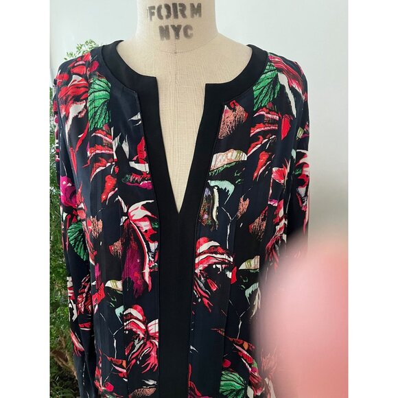 PROENZA SCHOULER Silk Floral Top Size 10 - Picture 4 of 7